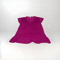 Time and Tru Woman’s Purple V-Neck Butterfly Sleeve Tiered Shirt