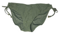 Time and Tru Women’s 3X Swimsuit Bottom Olive Night Ruched Tie Mid Rise Tags