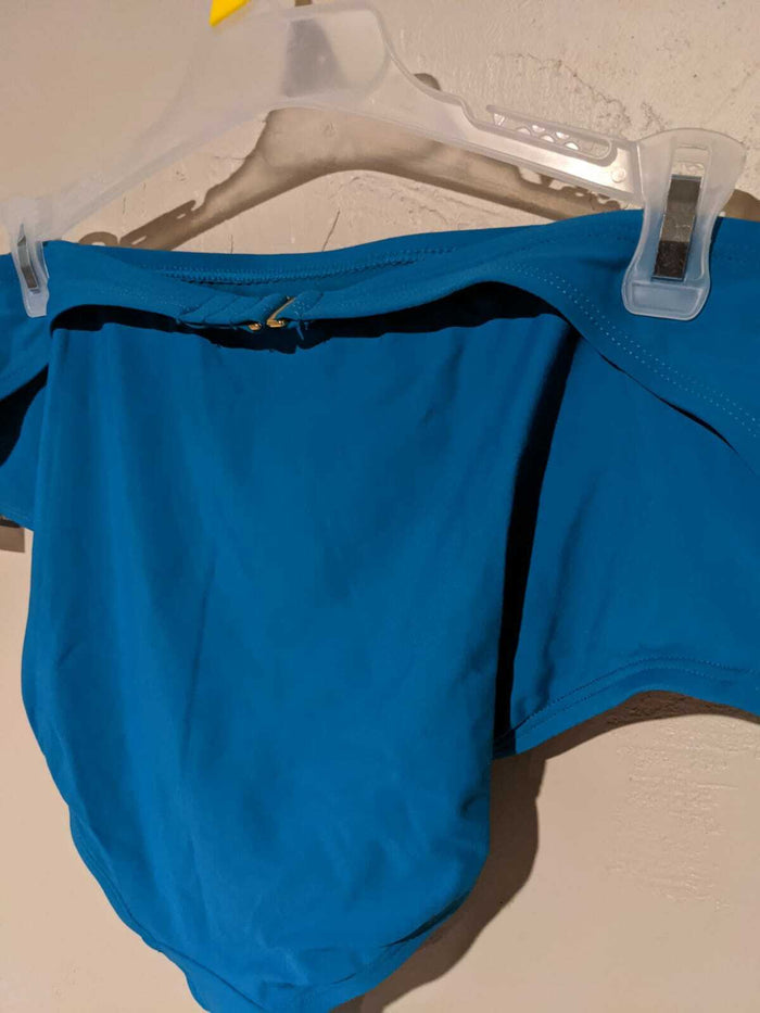 Time & Tru Skirt Bottom Turquoise Swimsuit (8-10)