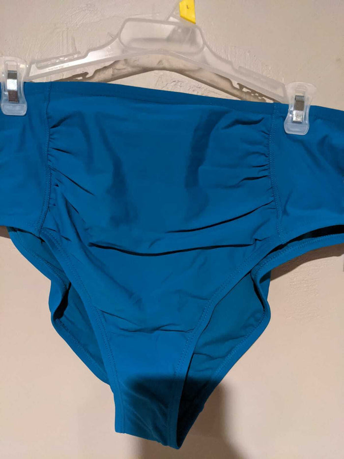 Time & Tru Skirt Bottom Turquoise Swimsuit (8-10)