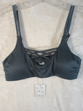 Tini Bikini Swimwear Women's Small Black Swim Top Nylon Spandex Fast Ship