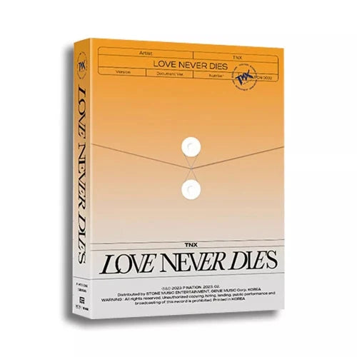 TNX Love Never Dies 2nd Mini Album Document Ver.