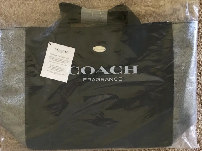 Coach Tote Bag Gray with Shimmering Side Panels – Women's Shopping & Travel Handbag, NWT