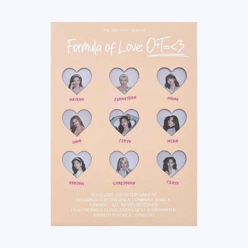 TWICE Formula of Love 3rd Album Ver. Full of Love