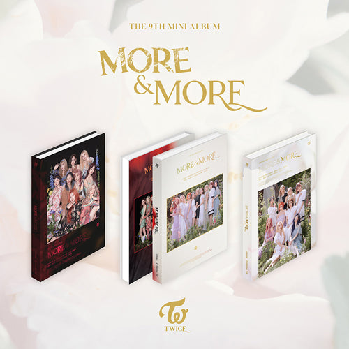 TWICE MORE & MORE 9th Mini Album - 3 variations cover and packaging image