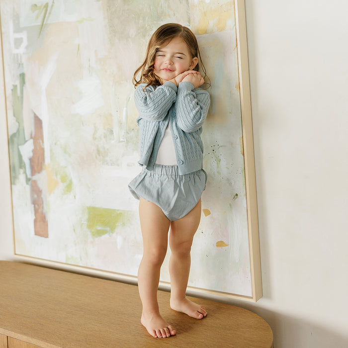 TWILL PAPERBAG WAIST BLOOMERS