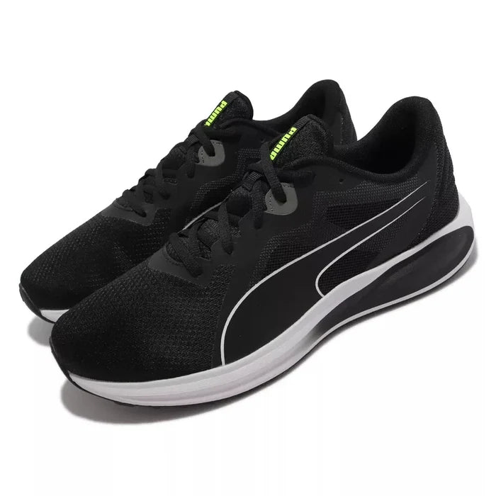 PUMA Twitch Runner Men's Running Shoes Black White – 376289-01 Sneakers
