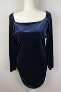 Ultra Flirt Womens Long Sleeve Square Neck Mini Party Body Con Dress