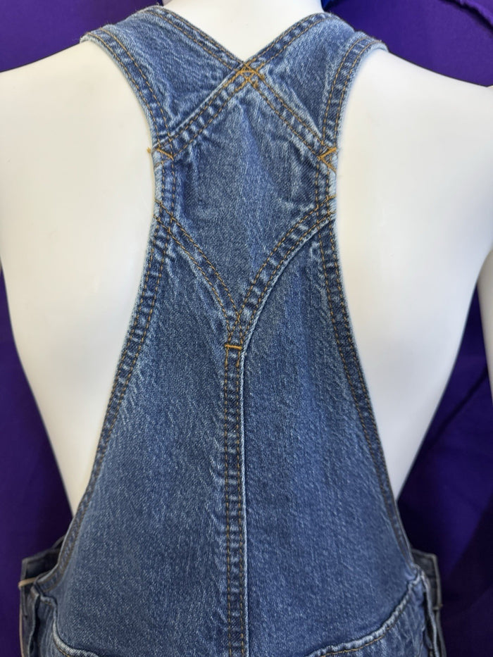Universal Thread Women's Denim Overalls Sleeveless Skinny Leg Jumpsuits