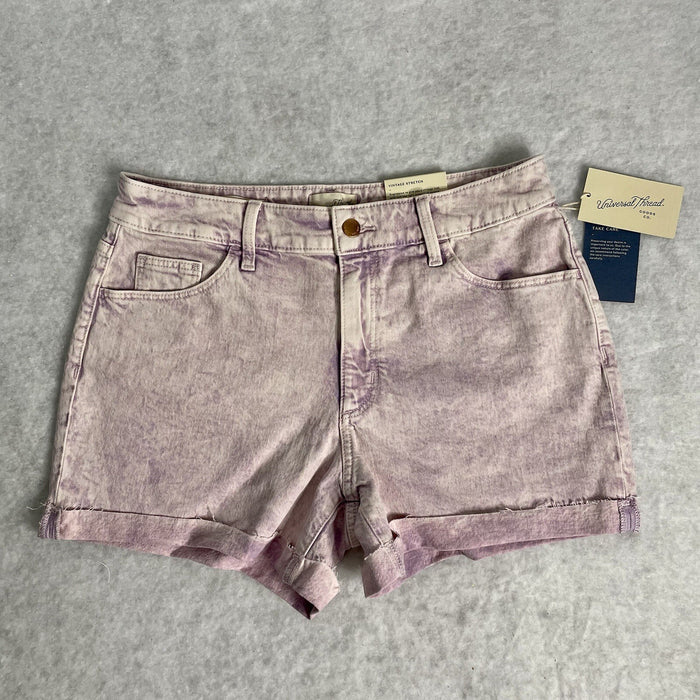 Universal Thread Women's High-Rise Purple Wash Midi Jean Shorts