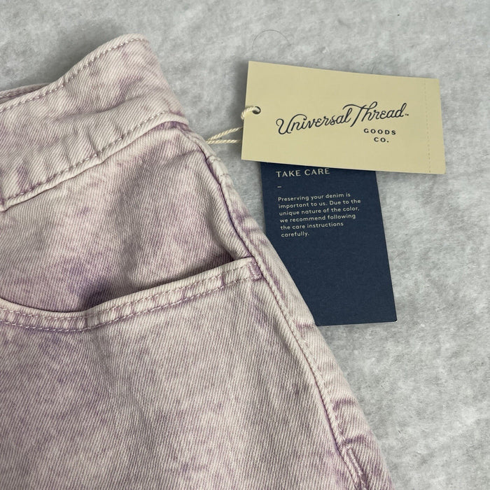 Universal Thread Women's High-Rise Purple Wash Midi Jean Shorts