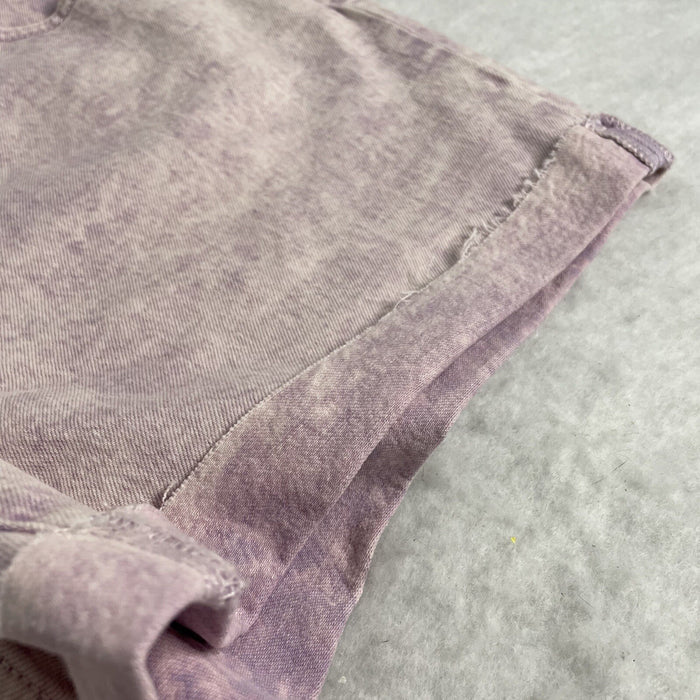 Universal Thread Women's High-Rise Purple Wash Midi Jean Shorts