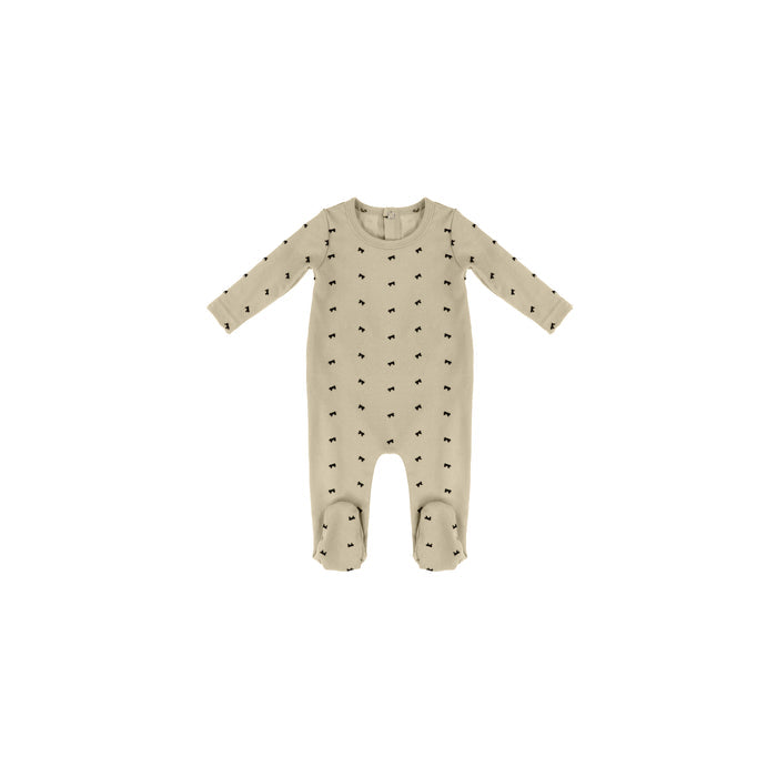VELOUR BOW FOOTIE