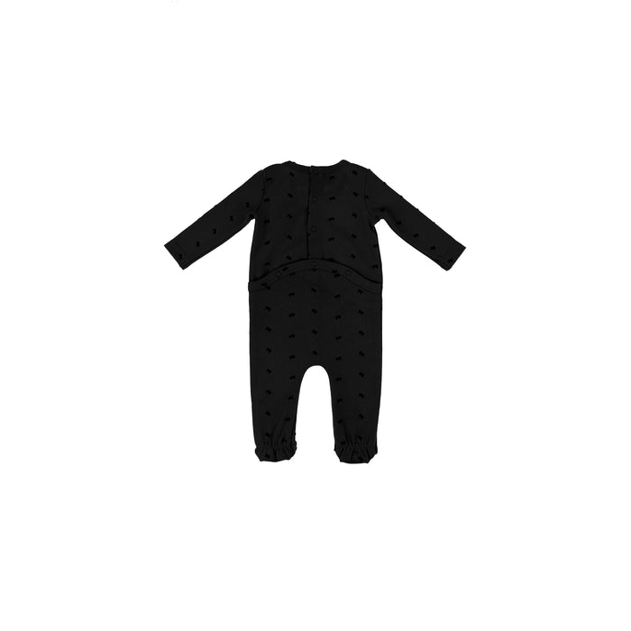 VELOUR BOW FOOTIE