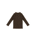 VELOUR LEOPARD MOCKNECK