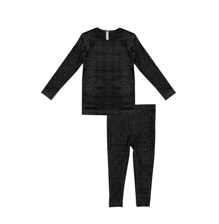 VELOUR LEOPARD PAJAMAS