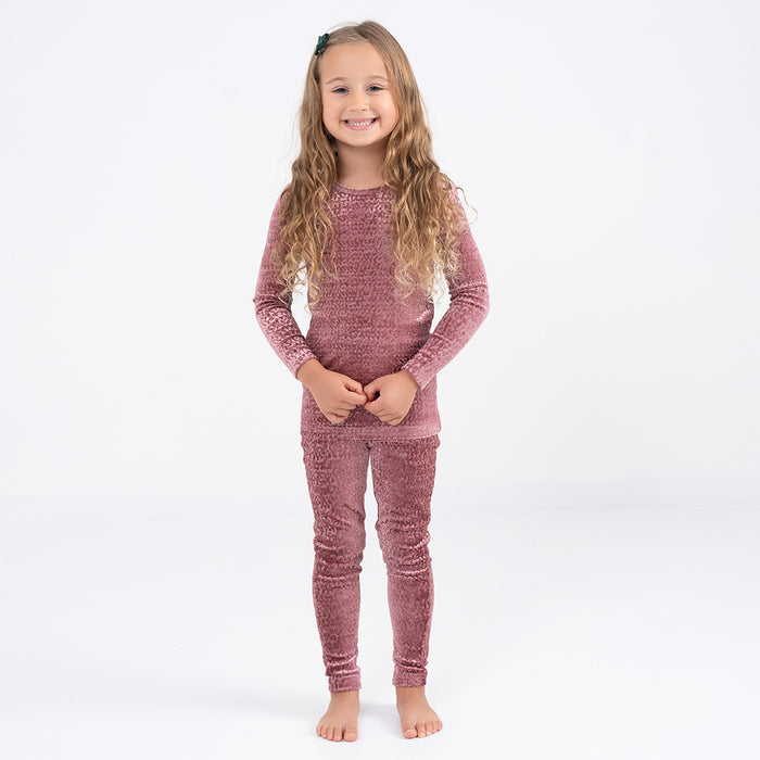 VELOUR LEOPARD PAJAMAS