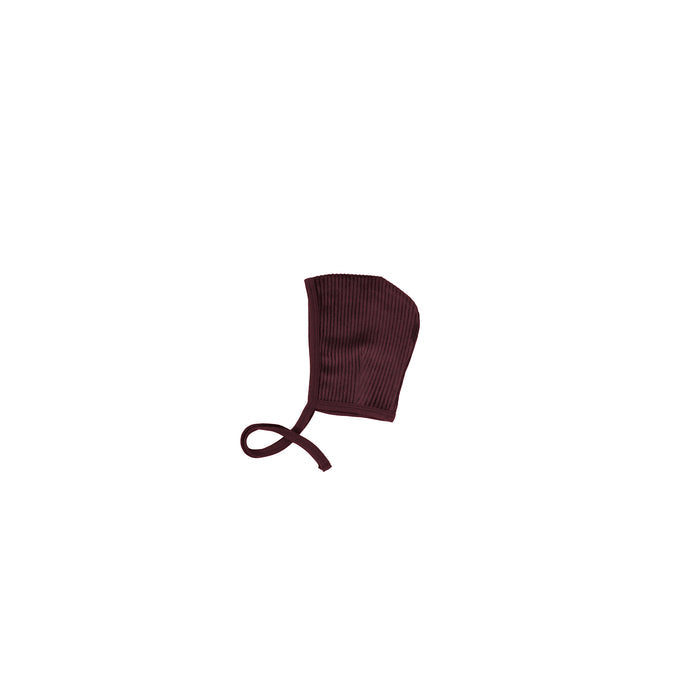 VELOUR RIBBED BONNET