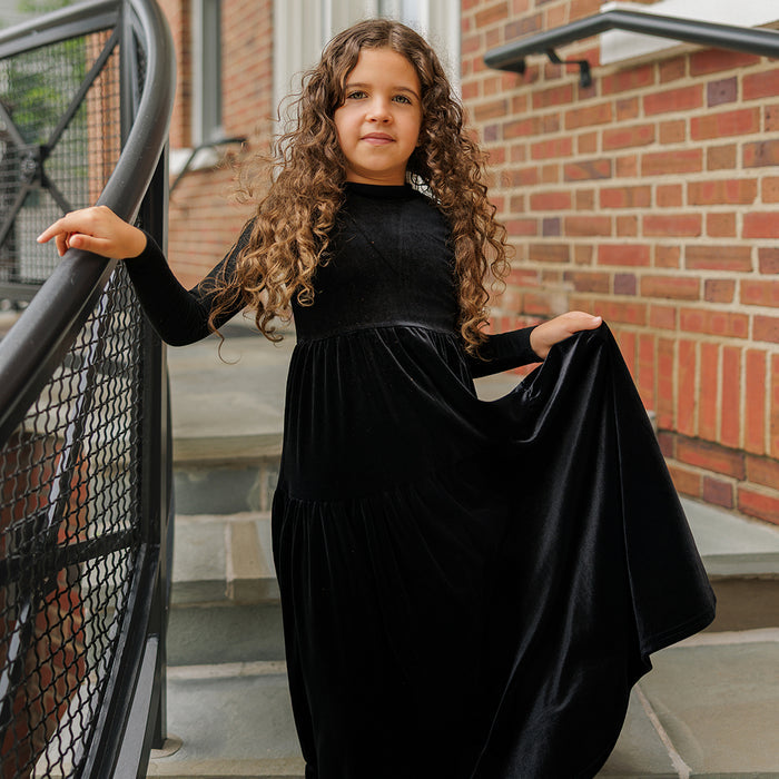 VELOUR SEAM MAXI