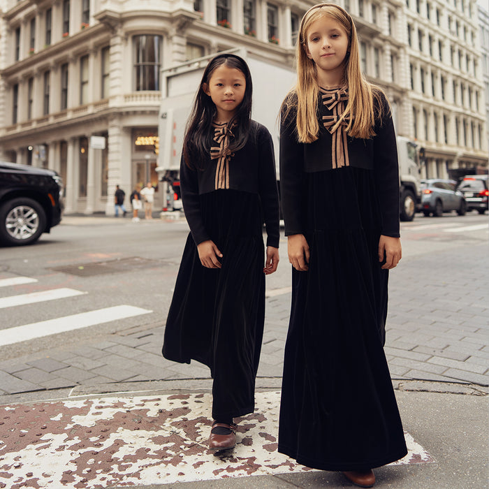 VELOUR SEAM MAXI