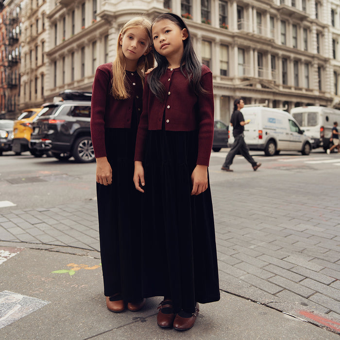 VELOUR SEAM MAXI