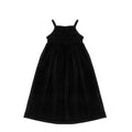 VELOUR SMOCKED MAXI JUMPER