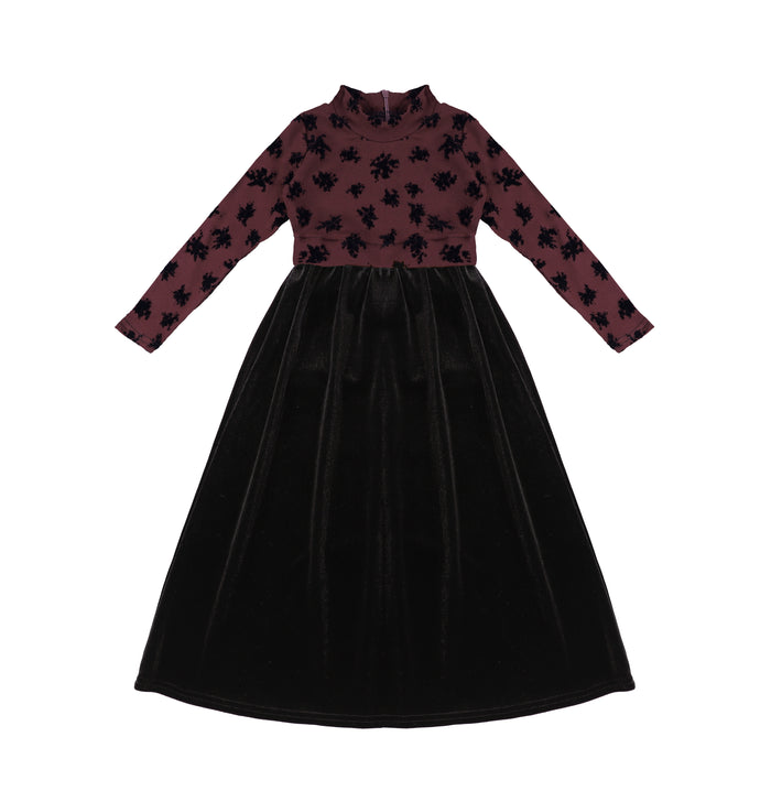 VELOUR SPLATTER OVERLAY MAXI