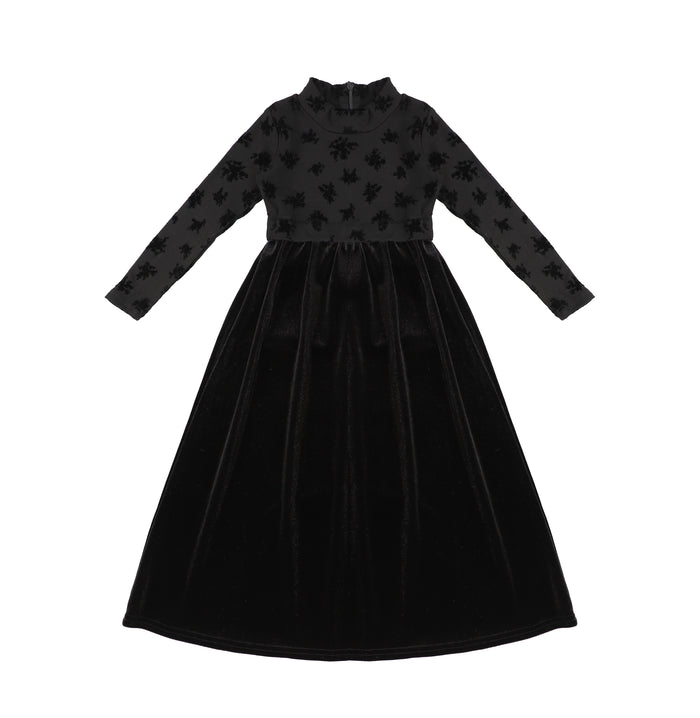 VELOUR SPLATTER OVERLAY MAXI