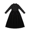 VELOUR SPLATTER OVERLAY MAXI