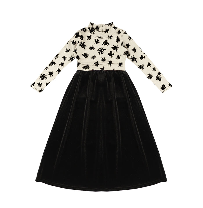 VELOUR SPLATTER OVERLAY MAXI
