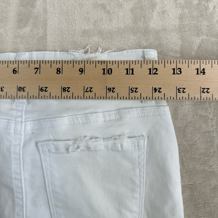 Vince Blue Jean Shorts Women’s 3 White High Rise