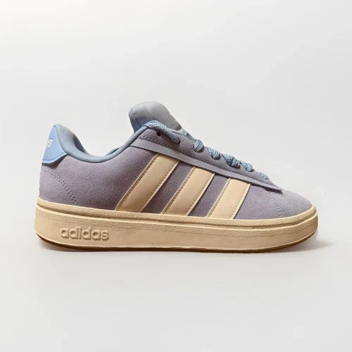 adidas VL Court 2.0 Men's Suede Sneakers Purple Beige Blue – Size 10D