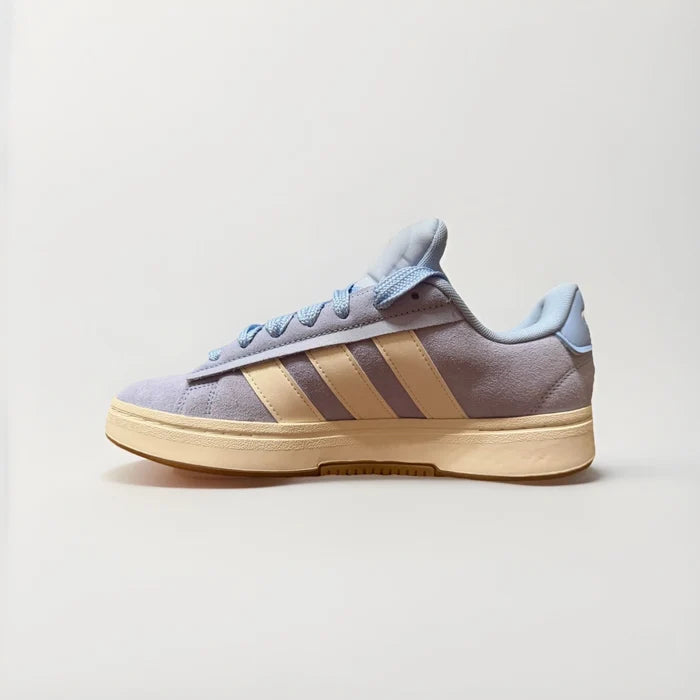 adidas VL Court 2.0 Men's Suede Sneakers Purple Beige Blue – Size 10D