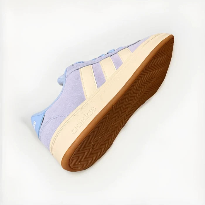 adidas VL Court 2.0 Men's Suede Sneakers Purple Beige Blue – Size 10D
