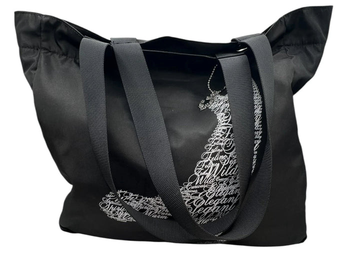 Wild About Words by Dominique Vari Black Cat Handbag Tote – Feline Design Charm