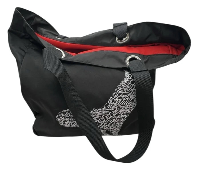 Wild About Words by Dominique Vari Black Cat Handbag Tote – Feline Design Charm