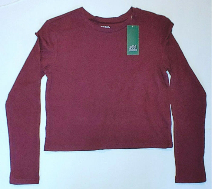 Wild Fable - Women' Long Sleeve T-shirt - Opulent Red