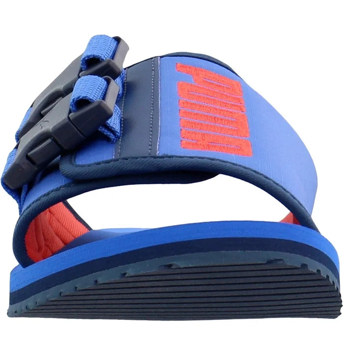 PUMA Wilo Lux Nylon Slide Mens Blue Casual Sandals 372545-02 - image 5