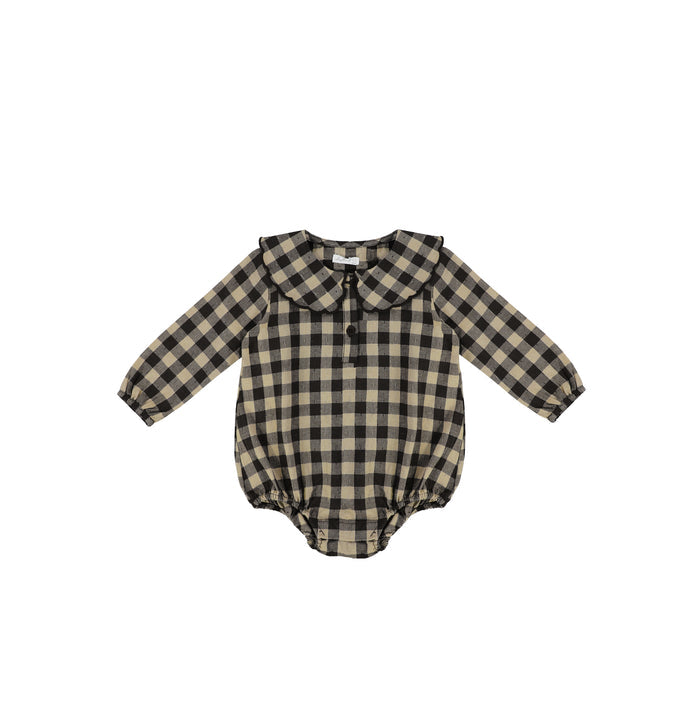 WINTER GINGHAM ROMPER