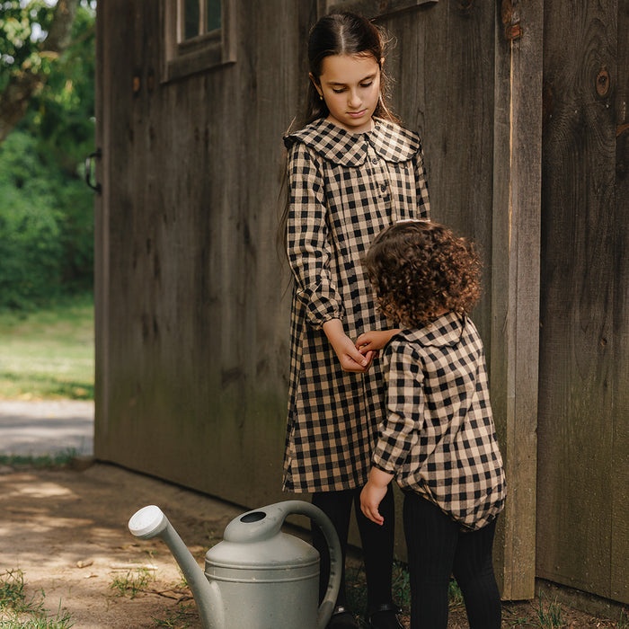 WINTER GINGHAM ROMPER