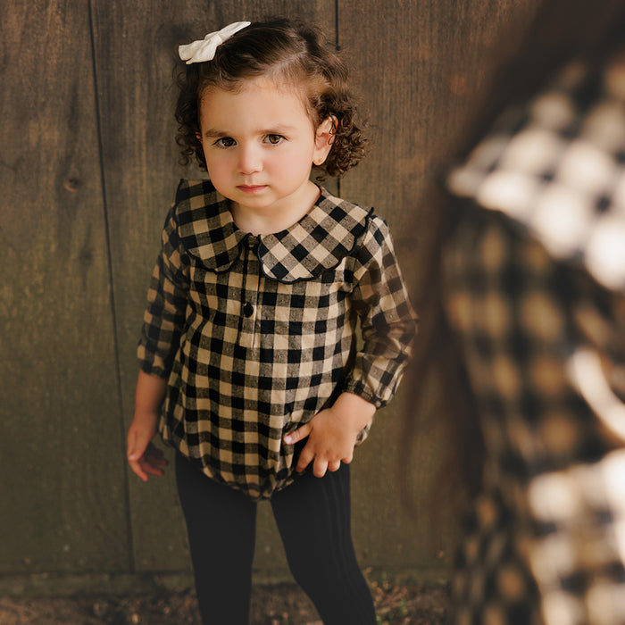 WINTER GINGHAM ROMPER
