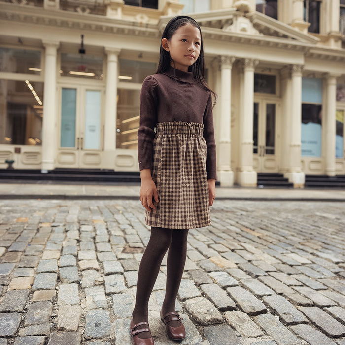 WINTER GINGHAM SKIRT