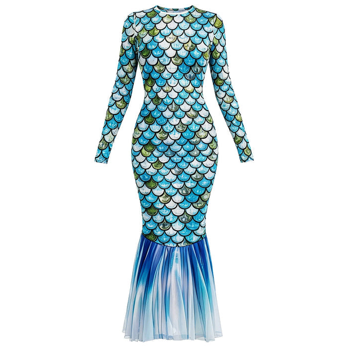 Women Sundresses Festival Long Robe Party Maxi Dress Going Out Long Sleeve