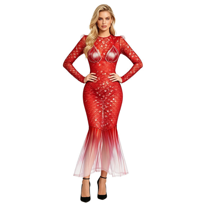 Women Sundresses Festival Long Robe Party Maxi Dress Going Out Long Sleeve