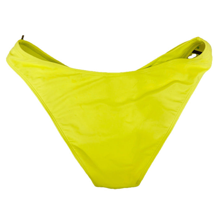 Women's High Leg Cheeky Bikini Bottom - Wild Fable Bright Yellow, Large