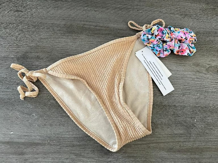 Women's Juniors Bikini Bottom with Scrunchy Size Medium