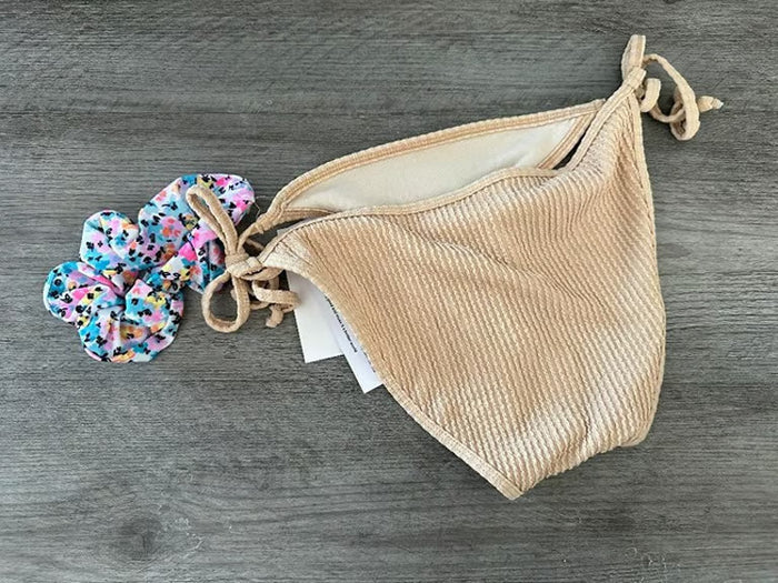 Women's Juniors Bikini Bottom with Scrunchy Size Medium