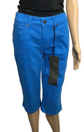 Women's Nine West Bleecker Bermuda Jeans, Corn Flower Blue, , 25W