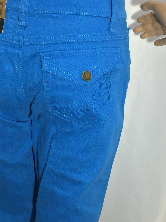 Women's Nine West Bleecker Bermuda Jeans, Corn Flower Blue, , 25W