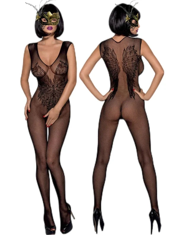 Women's One Size Bodystocking Bodysuit Babydoll Clubwear Lingerie